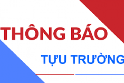 Thông báo tự trường năm học 2022 – 2023